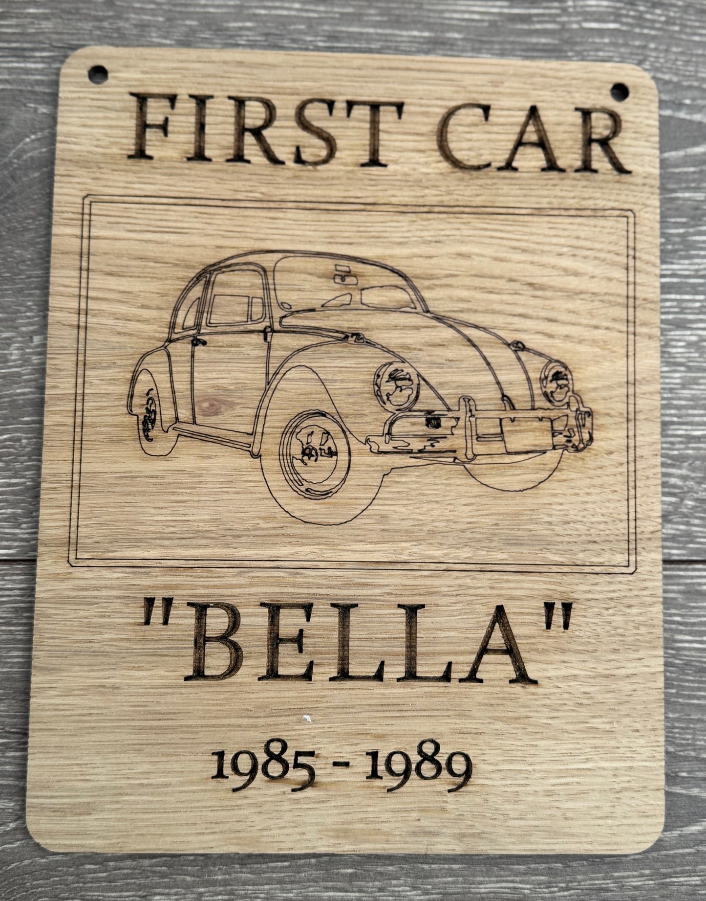 My First Car Artwork - freestanding or wall mounted