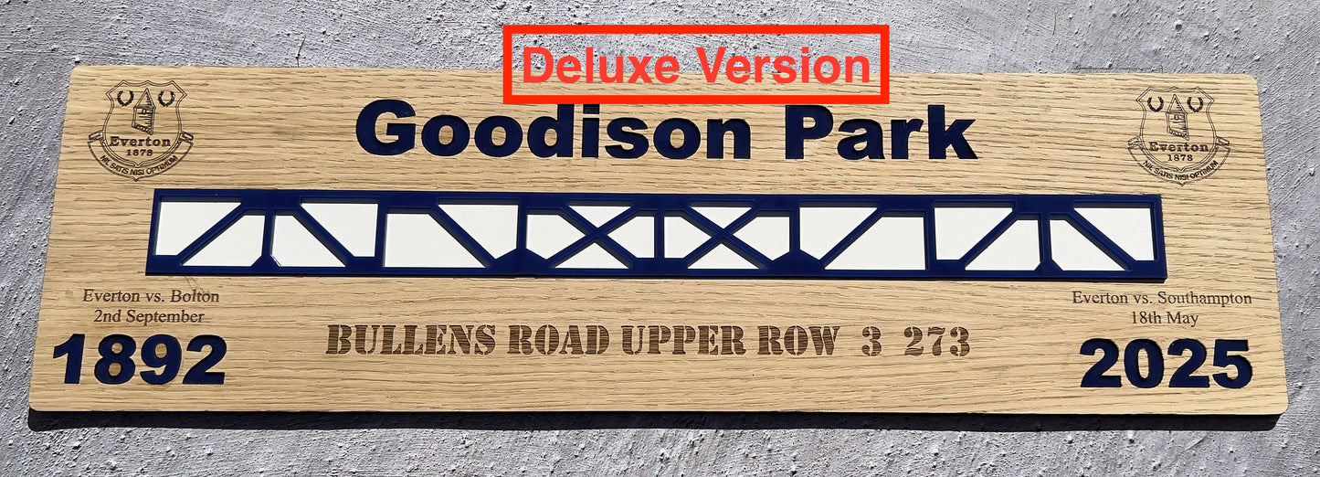 Goodison Park Commemorative Personalised Artwork