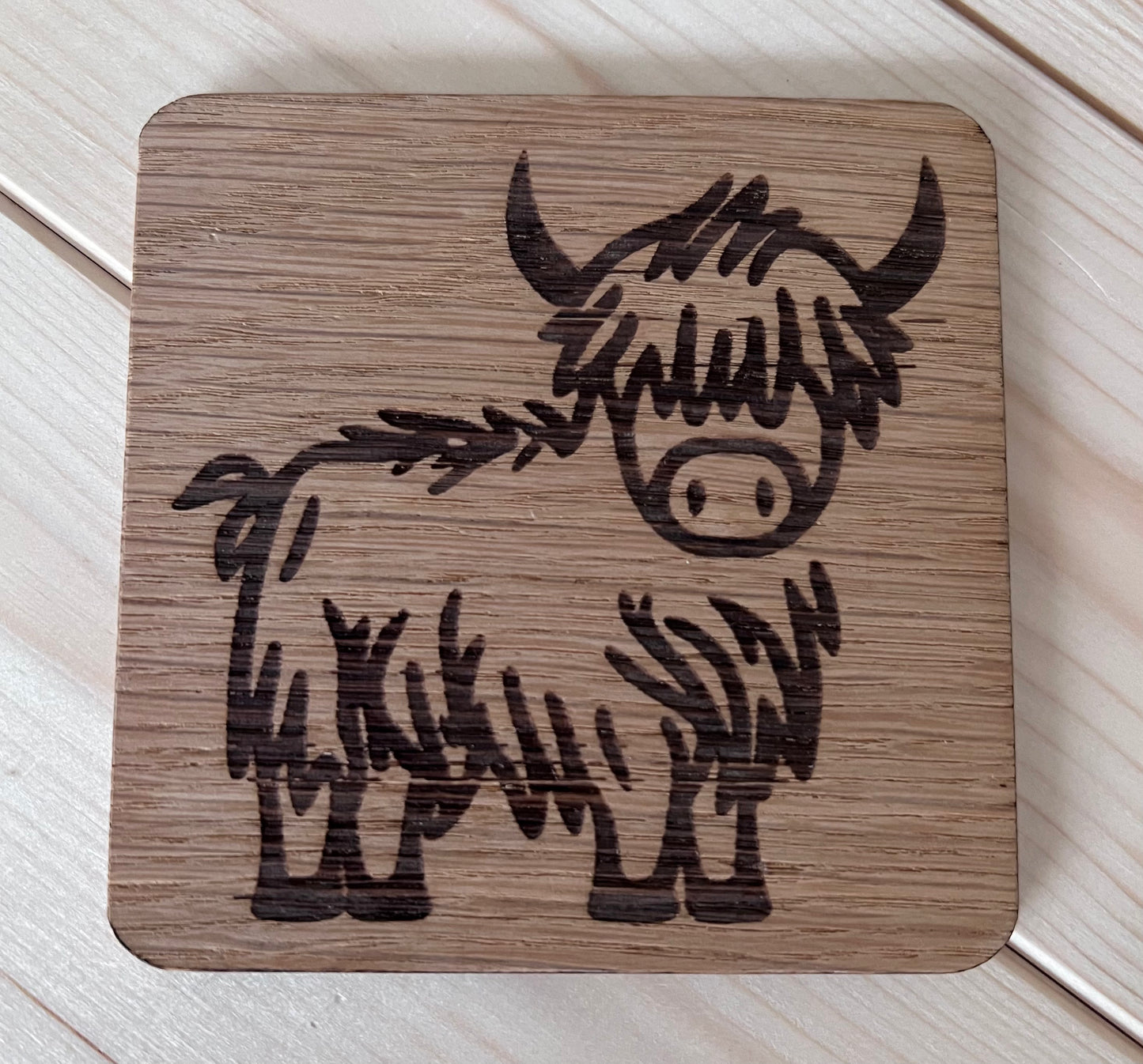Highland Cow set of coasters