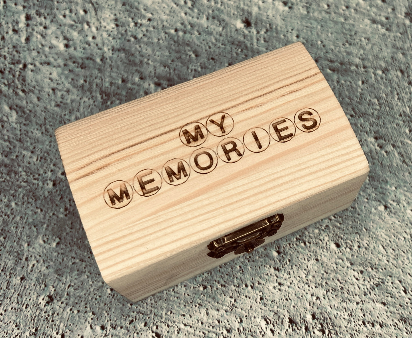 Personalised Laser Engraved Treasure Chest Memory or Favour Box
