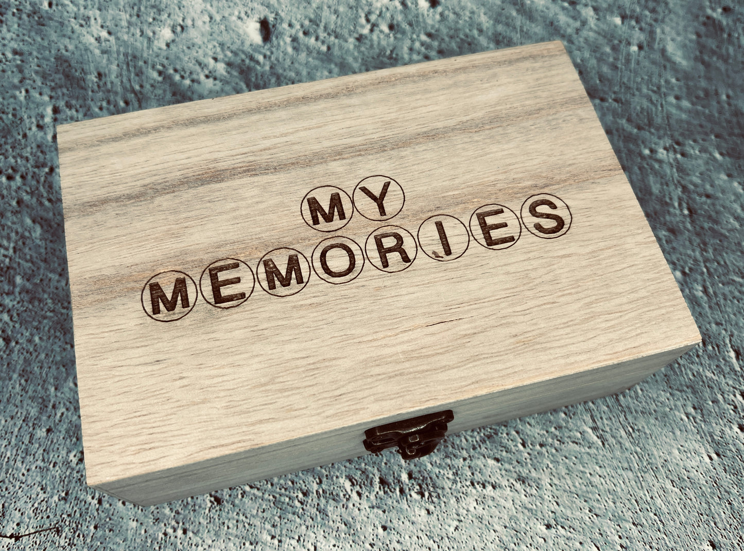 Personalised Laser Engraved Mini Wooden Memory Box