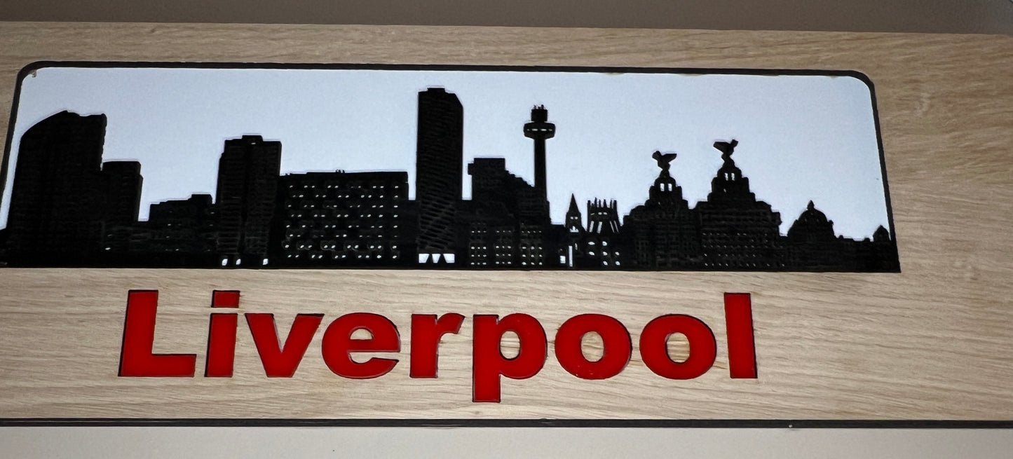 Silhouette City Skyline - Liverpool