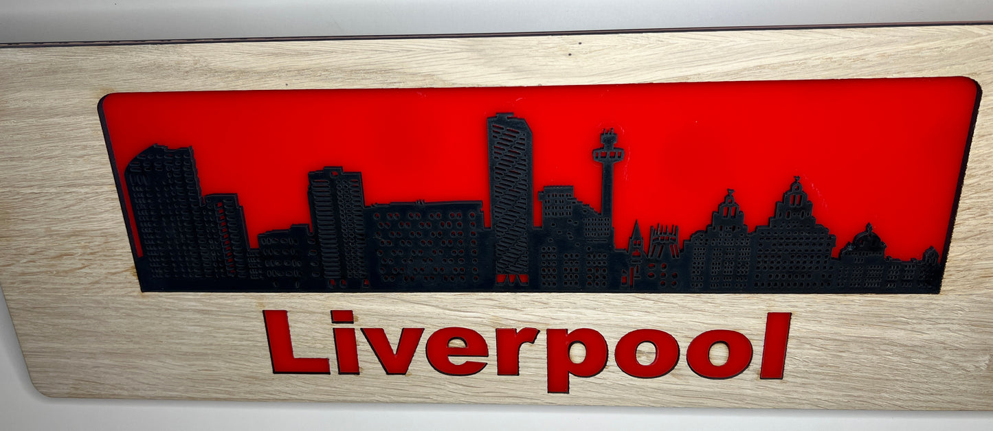 Silhouette City Skyline - Liverpool