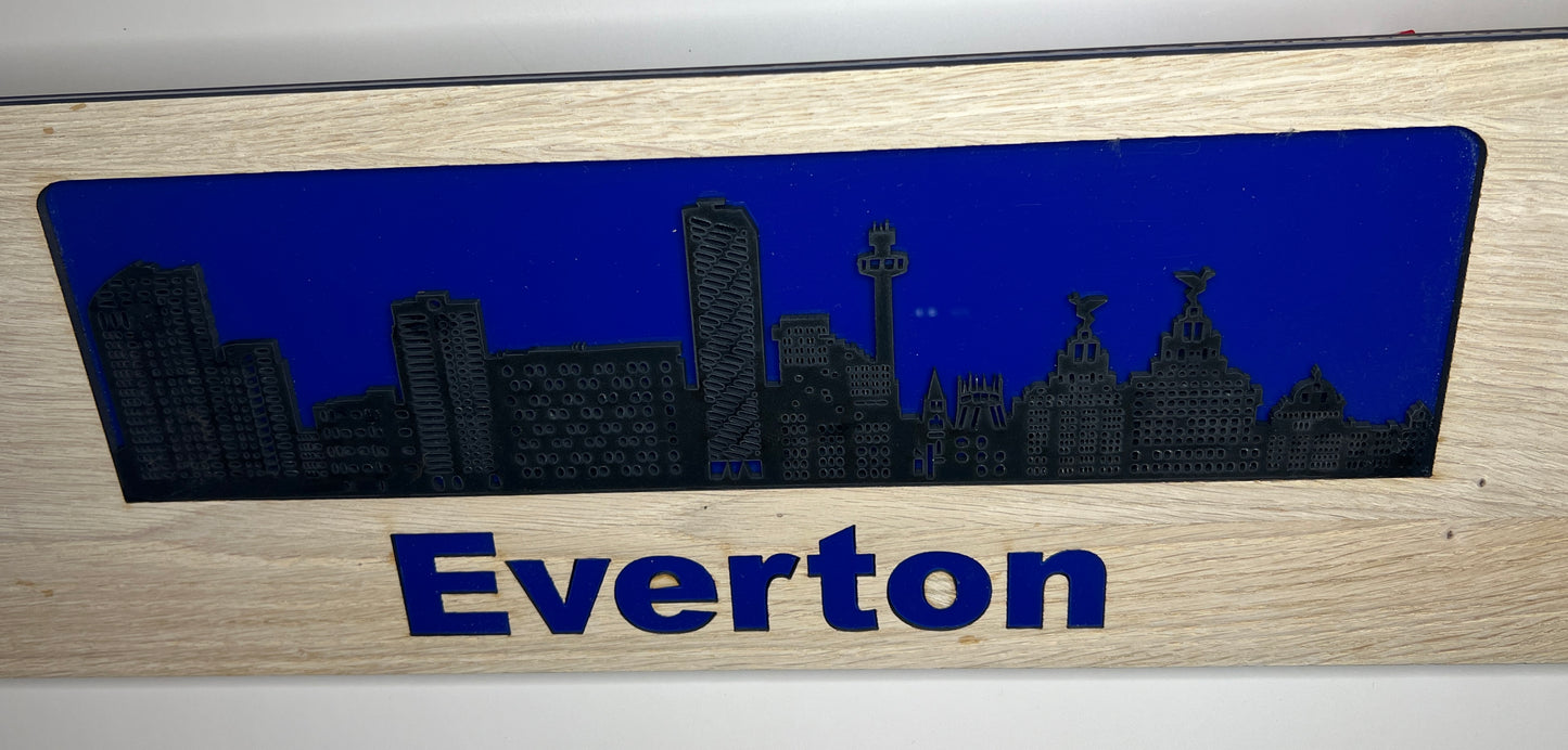 Silhouette City Skyline - Everton