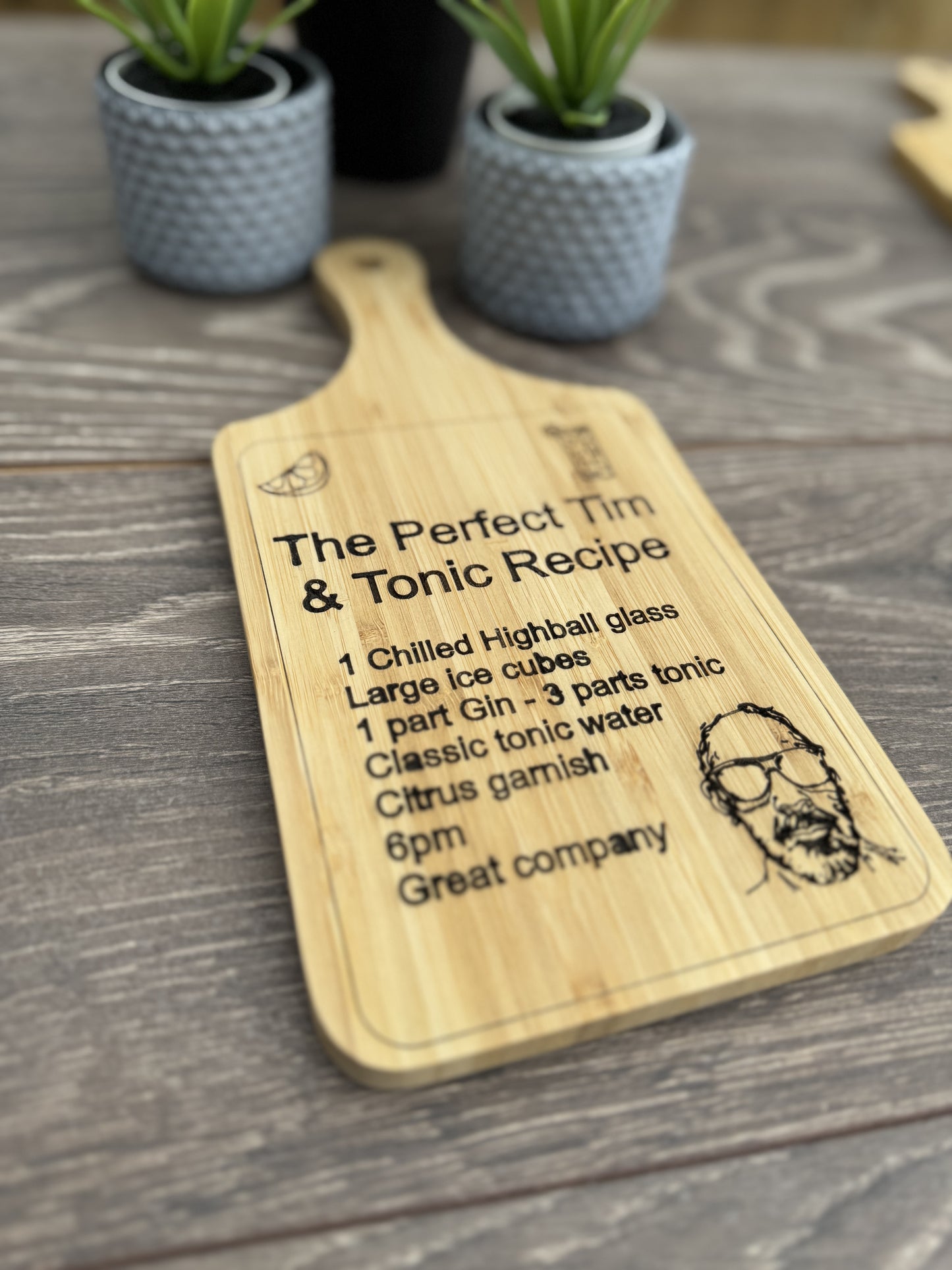 Kitchen cutting and presentation board