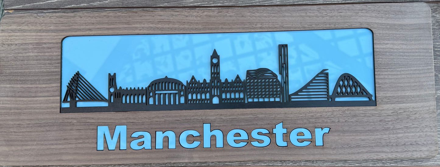 Silhouette City Skyline - Manchester City