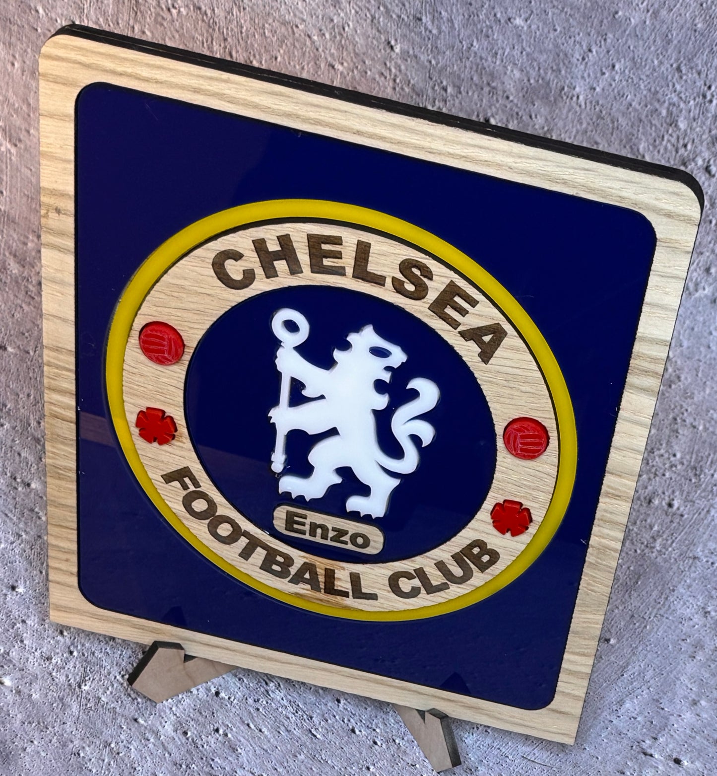 Personalised Chelsea Football Club plaque