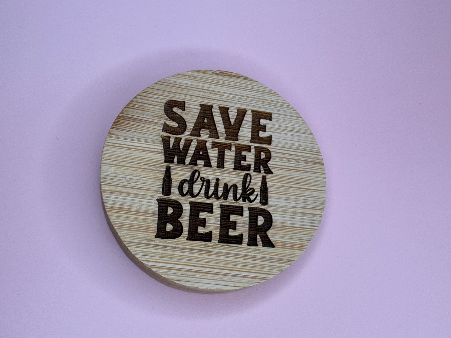Circular (Puck) Personalised Magnetic Bottle Opener