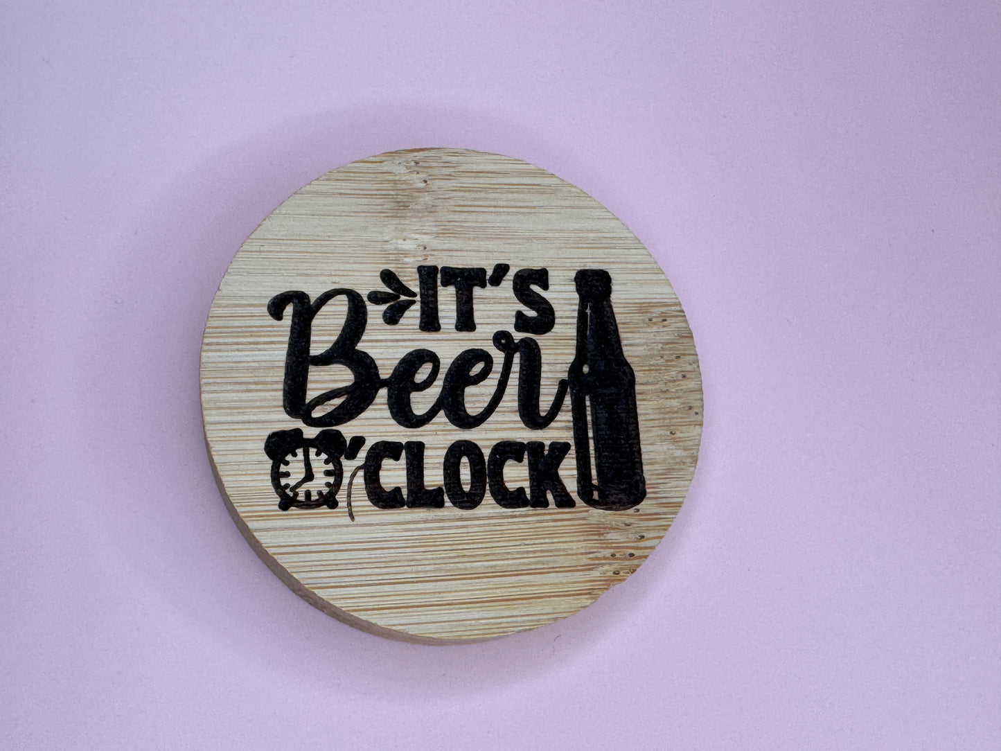 Circular (Puck) Personalised Magnetic Bottle Opener