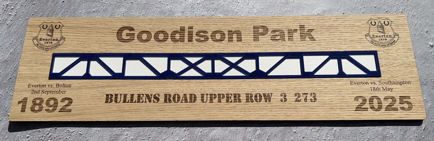 Goodison Park Commemorative Personalised Artwork