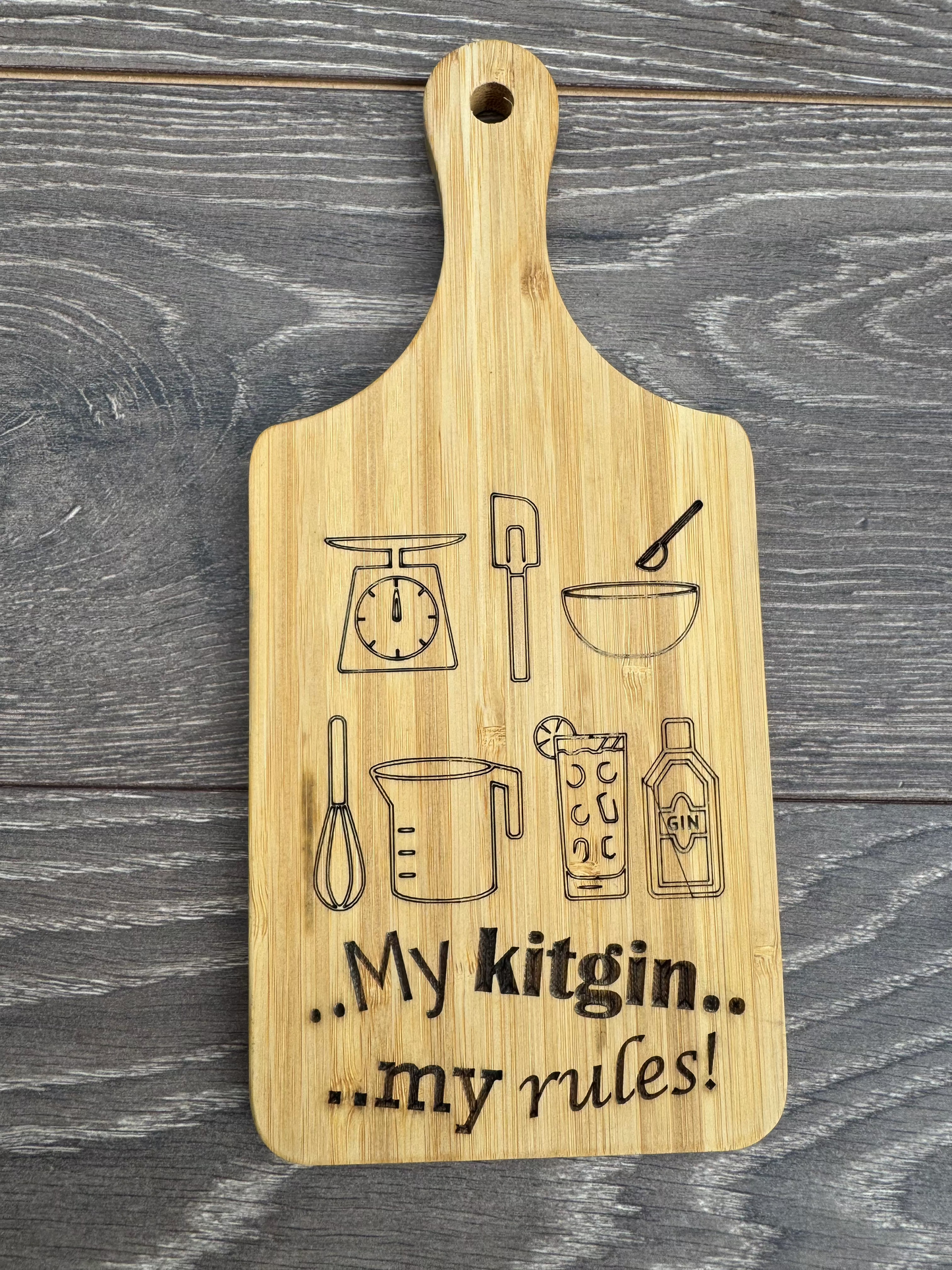 Kitchen cutting and presentation board