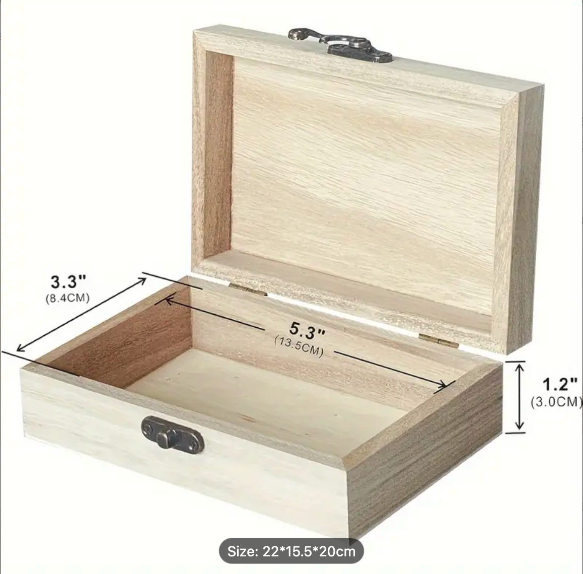 Personalised Laser Engraved Mini Wooden Memory Box