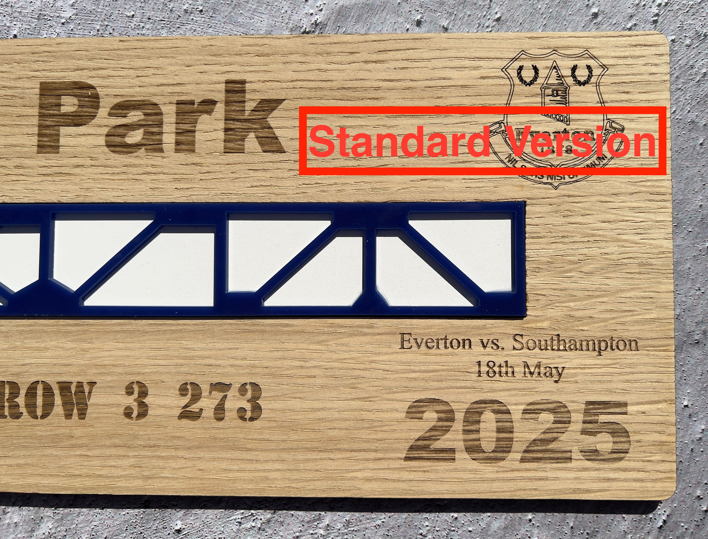 Goodison Park Commemorative Personalised Artwork